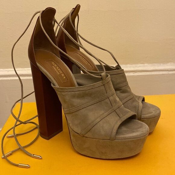 Aquazurra Firenze platform sandals. Size 37. - Picture 1 of 6